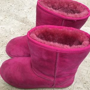 Pink Girls Ugg Australia Winter Boots Sz 5